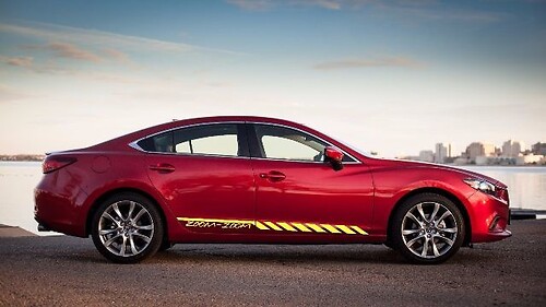 Zoom-Zoom Car Vinyl Racing Graphic Stripe Decal Sticker for Mazda Car Body Side