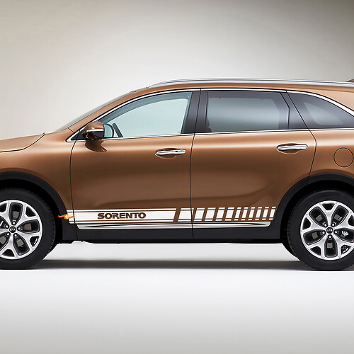 Side Racing Stripes Vinyl Decal Sticker fit to Kia Sorento