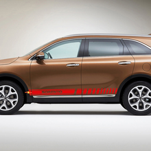 Side Racing Stripes Vinyl Decal Sticker fit to Kia Sorento 2