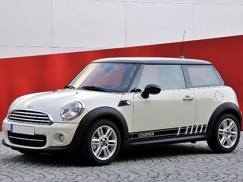 2X Multiple Color Graphics Strip Cooper Symbol Car Racing Vinyl Decal Sticker