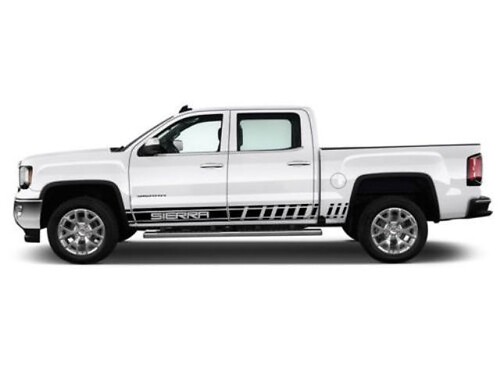 2X Multiple Color Graphics Strip Sierra 1500 Symbol Car Racing Decal Sticker