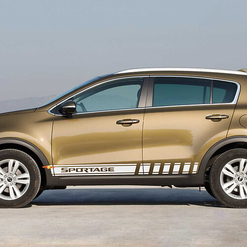 Side Racing Stripes Vinyl Decal Sticker fit to Kia Sportage