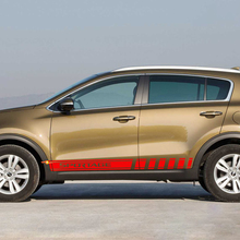 Side Racing Stripes Vinyl Decal Sticker fit to Kia Sportage 2