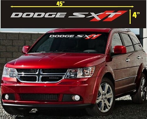 Dodge Sxt Universal Windshield Decal Sticker
