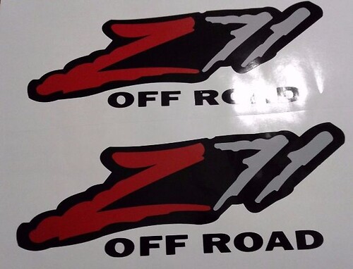 Z71 off road stickers decal, silverado tahoe GM sierra ( SET )
