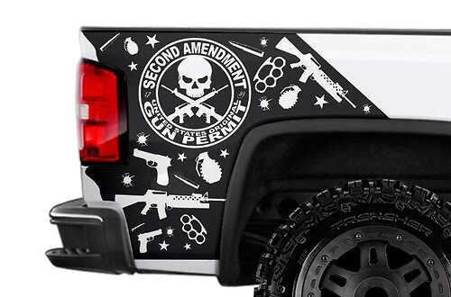 Gmc Sierra 2014-2014 Custom Vinyl Sticker Decal Wrap Kit - Amendment

