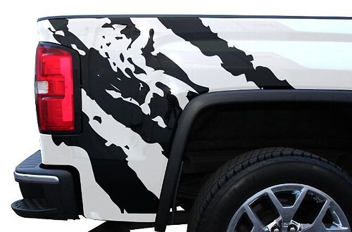 Gmc Sierra 2014-2014 Custom Vinyl Sticker Decal Wrap Kit - Ripped