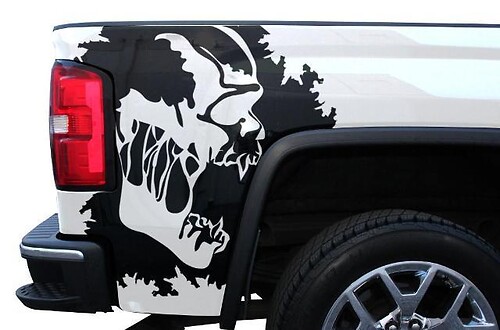 Gmc Sierra 2014-2017 Custom Vinyl Sticker Decal Wrap Kit - Scream