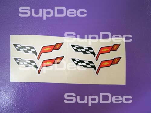 4 corvette c6 white C6 Z06 ZO6 GS ZR1 Corvette Logo Wheel Rim Vinyl Decal Stickers LS2 LS3 LS7 LS9