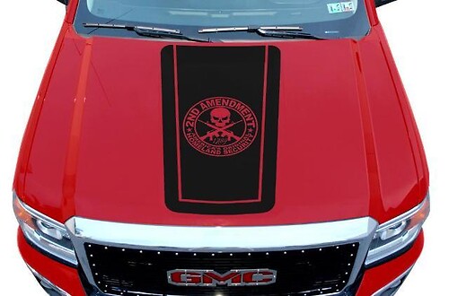 Gmc Sierra (2014-2017) Custom Vinyl Hood Sticker Decal Wrap Kit - Amendment