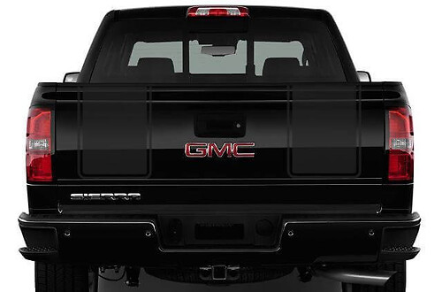 Gmc Sierra (2014-2014) Custom Vinyl Sticker Decal Wrap Kit - Racing Stripes