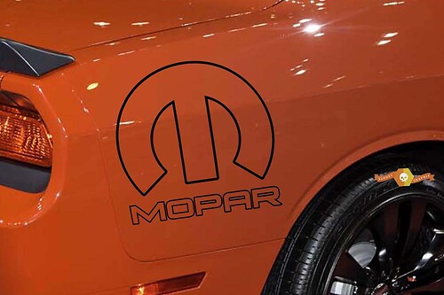 Mopar Logo Side Flare Truck Vinyl Sticker Decal Challenger Graphic Car