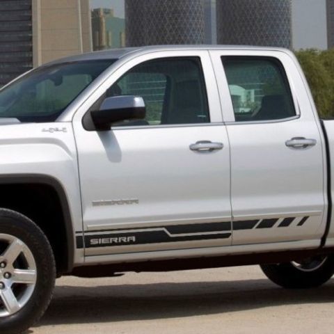 Side stripes Sticker Decal for GMC Sierra door panel graphics

