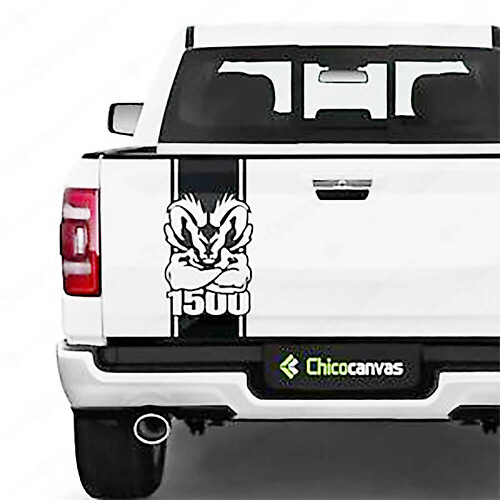 Dodge Ram Stripe 1500 Graphic Decal Sticker Side Rear Truck Vinyl Skull Bed Car