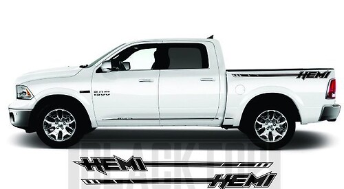 RAM 1500 2500 3500 Bed Sticker Decal HEMI Stripe
