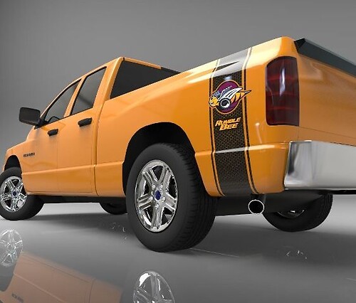 1500 2500 Truck Bed Side Stripe Rumble Bee Ram Dodge Vinyl Sticker Decal Honeycomb 021