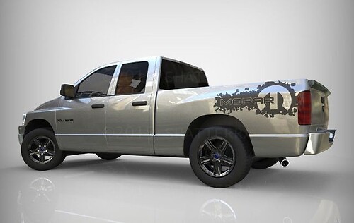 Dodge Ram 1500 2500 3500 Vinyl Decal Racing Sticker Stripe Hemi Mopar 5.7L DS046
