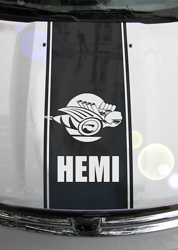 Ram Truck 1500 2500 3500 Bee Hood Stripes Vinyl Decal Sticker Graphic DH-006B
