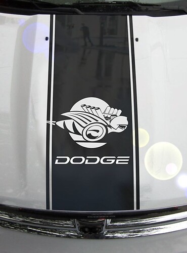 Ram Truck 1500 2500 3500 Bee Hood Stripes Vinyl Decal Sticker Graphic DH-006C