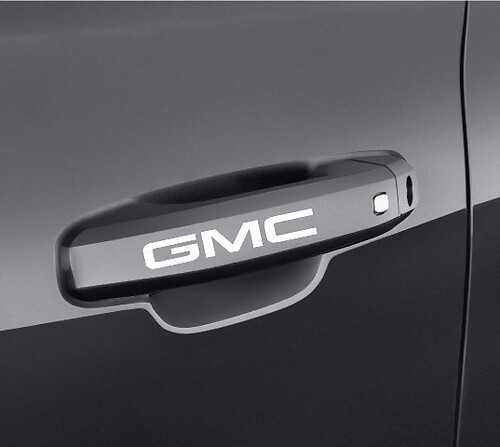 GMC DOOR HANDEL DECALS STICKERS 4
