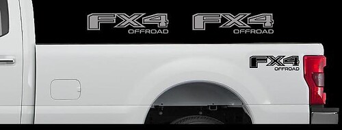 Ford F-250 FX4 OFF ROAD Truck Bed Decal Set Vinyl Stickers 2015-2018