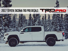 TRD PRO Toyota Racing Development Tacoma Tundra Bed Side Vinyl Decals Stickers 2 Colors
 2