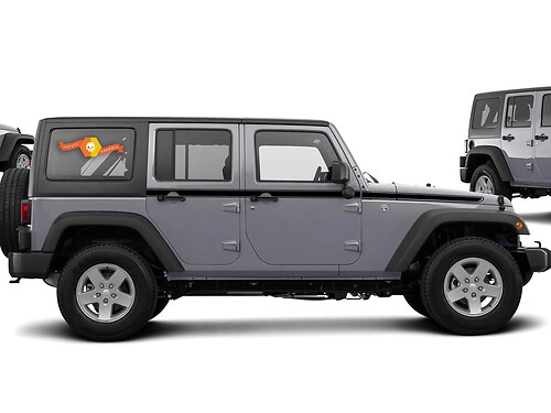 Jeep Wrangler Rubicon Recon Chief Stripes Sticker Decal Graphic JK JKU Side Vinyl