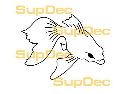 FISH Vinyl Art Wall  Window Bathroom Sticker Decal removable #10