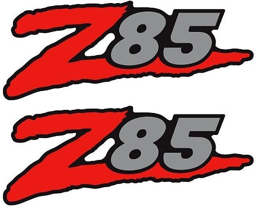 4x4 Offroad Z85 ឌូូូ Sticker Extreme S10 Gmc Sonoma
