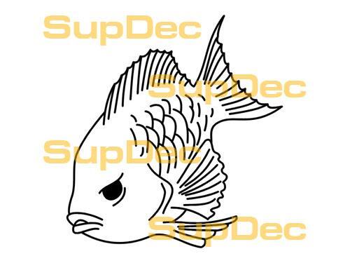 FISH Vinyl Art Wall  Window Bathroom Sticker Decal removable #14
