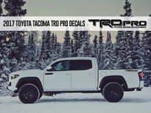 TRD PRO Toyota Racing Development Tacoma Tundra Bed Side Vinyl Decals Stickers
 2
