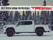 TRD PRO Toyota Racing Development Tacoma Tundra Bed Side Vinyl Decals Stickers
 3