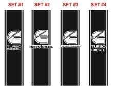 2x DECALS FOR Ram Truck CUMMINS TURBO DIESEL Bed 2 STRIPE KIT Vinyl Sticker
 2