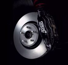 STI Brake Caliper High Temp Vinyl Decal Sticker (Any Color) for SUBURU
 2