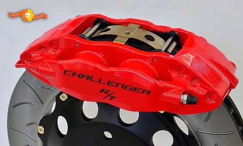 Challenger R/T RT Brake Caliper Decal High Temp Vinyl Decal Sticker Set Of 4