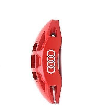 Audi Rings Logo Brake Caliper High Temp. Vinyl Decal Sticker (Any Color) 6 X
