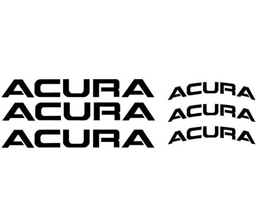 Acura Brake Caliper Stickers Decals 6x