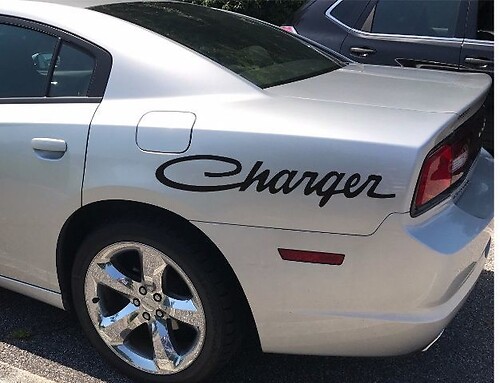 x2 Dodge Charger RT back side fender vinyl Stickers Decals Hemi mopar Graphics logo sport