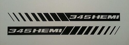 345 HEMI STROBE STRIPES ** HOOD Stickers Decals ** MOPAR * DODGE RAM 5.7 CHARGER SRT8 Now