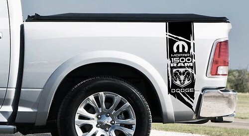 Dodge Ram 1500 RT HEMI Truck Bed Box graphic Stripe decal sticker kit custom Now