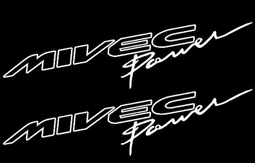  MIVEC POWER vinyl decal sticker mitsubishi ralliart evolution fq colt evo lancer