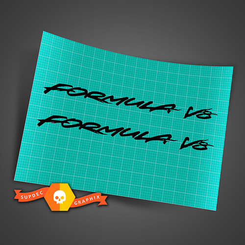 Pontiac Firebird Formula V8 Graphics Sticker Decal 93-97 Bumper and Headlight