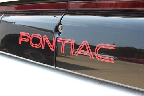 Pontiac Firebird Trans AM Rear Tail Light Filler Graphic Sticker Decal 1991-92 GTA ONLY