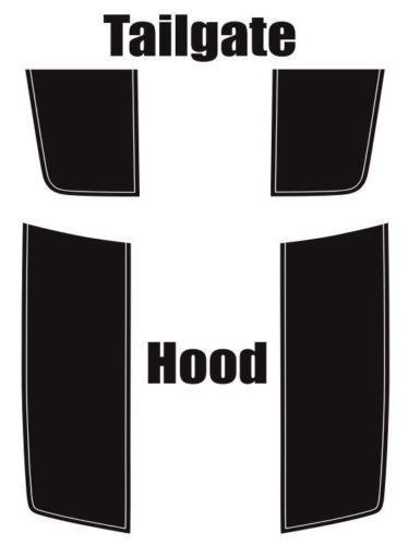 Z71 2007- 2013 Chevy Silverado Hood & Tailgate Stripe Stickers Decals Rally 2 Styles 2500