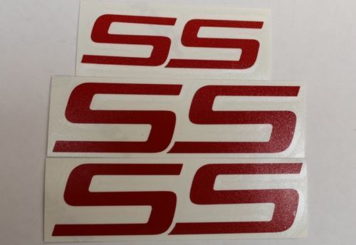 SS Emblem Overlay Stickers Decals (set of 3 ) - 06-09 Trailblazer SS
