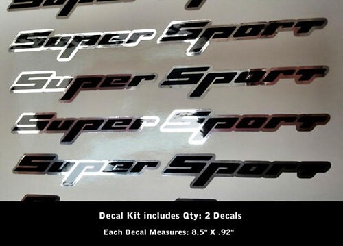 2 Super Sport Stickers Decals Rally Sport Chevy Camaro Chevrolet SS  WOW 0012
