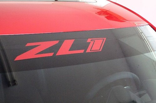 ZL1 Camaro Sticker Decal, Windshield graphic, Camaro SS, LT Eyebrow Graphic