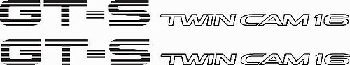 GT-S Twin Cam 16 AE86 винил Sticker Decals - SET of 2
