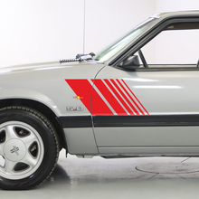 1979-1993 Ford Mustang Faded Side Stripes Strobe Stickers Decals kit 79- 93
 3