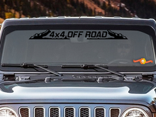 4x4 OFF ROAD - Windshield Banner Decal Back window Sticker fits Jeep mud 2
